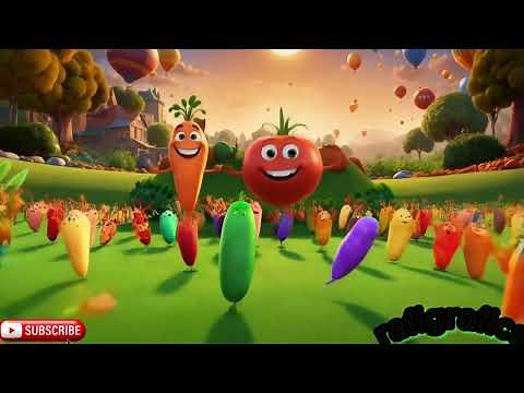🌟 The Dancing Veggies Song | Fun Animated Vegetable Dance for Kids 🥕🍅🎶