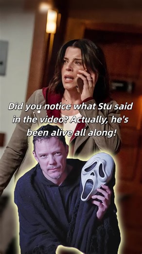 Did you notice what Stu said in the video? Actually, he's been alive all along! #scream #scream7 #fyp #usa #ghostface