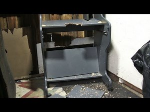 Cheap Tall Desk Destroyed and Collapsed