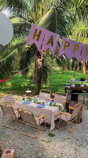 A birthday surprise in the middle of a coconut farm 🌴🎂 Good food, beautiful setup, sunset vibes, and nature all around. Simple moments like this become the most unforgettable memories. #FarmstayMoments #CelebrateInNature #thecocojourney