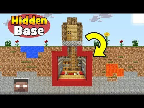 Minecraft Tutorial: How To Make A Hidden Base Under a Villager House "Villager House Hidden Base"