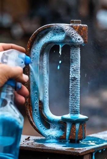 AI-Based Rust Cleaning for Iron Surfaces