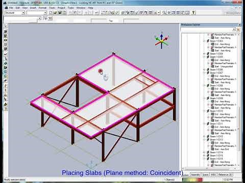SP3D # 05 Place Slab Plane Method Coincident