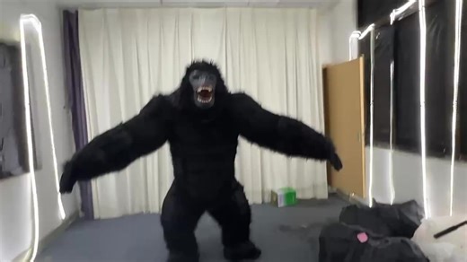 Unisex Giant Inflatable Moving Gorilla Suit Costume Factory Priced Mascot Costume Adults Party Christmas Inspired Cartoon