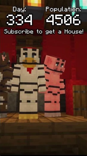 An Animatronic Restaurant opens! - CreeperVille - Minecraft #minecraft #minecraftshort
