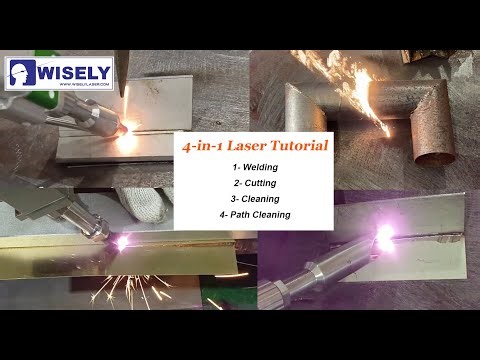 Tutorial of 4in1 Laser Welding Machine ~ Laser Welding & Cutting & Cleaning & Path cleaning