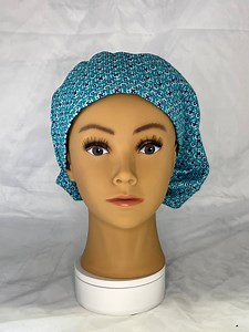 Geometric Blue Pattern Euro Surgical Scrub Hat Surgical Scrub Cap - Etsy