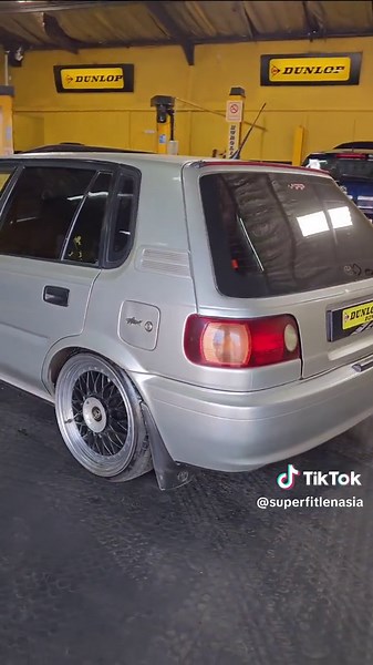 Modified Toyota Tazz Stance: Stretch Tyres & Tyrefitting South Africa