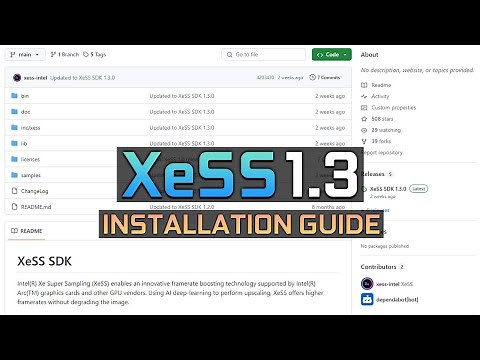 How to Install XeSS 1.3 - Installation Guide