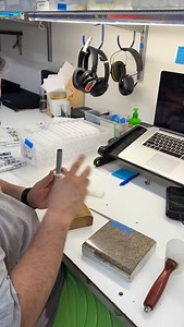 Handmade 🌟 after assembling the batteries, boards and bumpers… cutting and finishing the tubes, this is how we insert the vision boards into the tubes. Jigs are made in-house as well 💪🏻 . @chachness_monster here is a juggler, flow artist, our festival lead and maker of all things vision 🌈 I hear his mom follows us to see him 👋 Chachi’s mom . Our made2order sale is happening 17-18 November - you can get 20% off made to order props with code made2order on those days. Full vision props, sabers