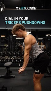 Want bigger triceps? Dial in your form on pushdowns 💪 Here’s how to make every rep count: 1️⃣ Ditch the thumbs. A thumbless grip puts the bar deeper in your palm, reducing wrist strain and helping you keep those elbows locked in. 2️⃣ Keep your wrists straight. No bending – it protects your joints and keeps the tension where it should be. 3️⃣ Upper arms still = better gains. Don’t let them swing! The more stable they are, the more your triceps have to work. 4️⃣ Relax your traps. Pull your should