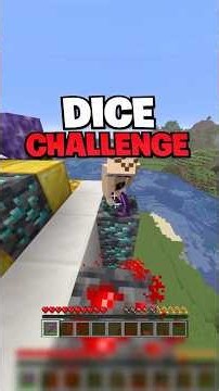 DICE CHALLENGE 🎲 #minecraft #minecraftshorts