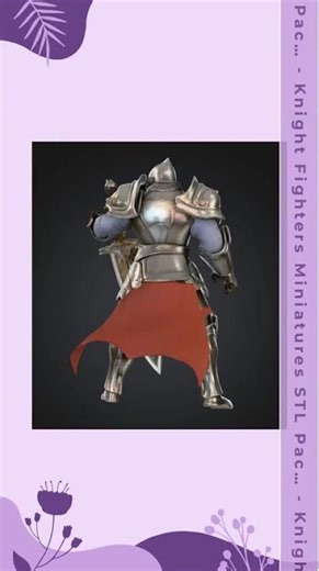 Knight Fighters Miniatures STL Pack – 28mm RPG Models