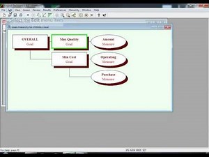 Logical Decisions Tutorial 1 - Objectives Hierarchy