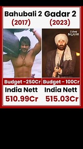 50K views · 214 reactions | Bahubali 2 VS Gadar 2 movie comparison box office collection #viral #trending #shorts #gadar2 | Shree Durga Review | Facebook