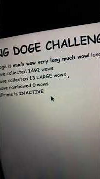 how to beat the long doge challenge