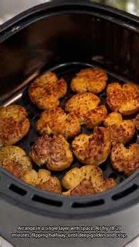 Crispy Smashed Potatoes: The Air Fryer Trick Nobody Knows #airfryerrecipes #hack