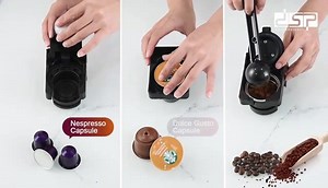 2K views · 55 reactions | DSP MULTI CAPSULE COFFEE MACHINE #coffee #coffeetime Nespresso capsule/ Dolce Gusto capsule/ grind coffee powder make big cup or small cup 0.8L water tank~ | DSP Electric Home Appliance - China | Facebook