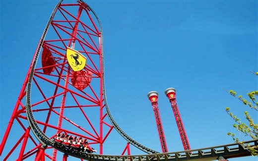 世界上最刺激的过山车，由法拉利打造，5秒时速飙升至240公里！