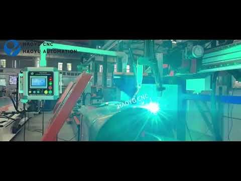 Automatic fuel tank end cover welding machine