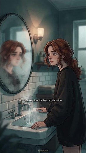 The stranger in the glass. Lost behind your own reflection
