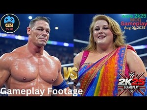 John Cena vs Piper Niven | Intergender Match Gameplay in WWE 2K25 | Aug 01, 2025