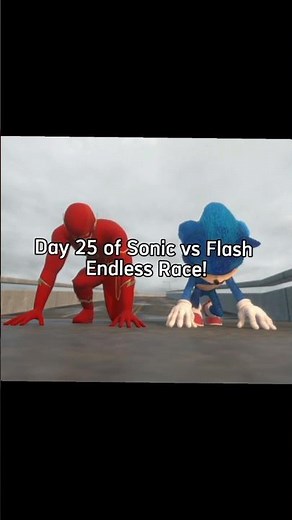 Day #25 of Sonic vs Flash Endless Race 💨⚡🔥 Sonic dialogue scene#sonic #flash #animation #blender