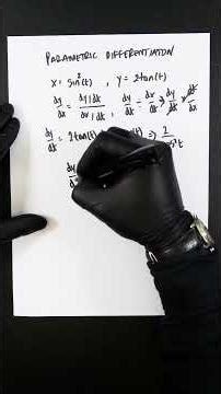 Parametric Differentiation Explained #parametricequations #parametricdifferentiation