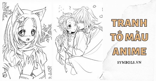 Tranh Tô Màu Anime Cute, Ngầu [63  Hình Anime Nam Nữ Đẹp Nhất]