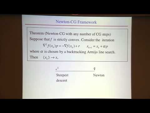 Jorge Nocedal: "Tutorial on Optimization Methods for Machine Learning, Pt. 1"