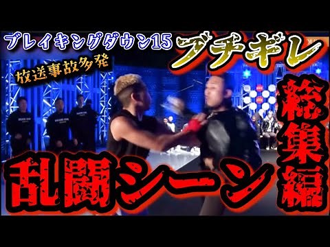 【ブレイキングダウン15】ガチギレ乱闘シーン総集編！ひな壇がいきなりガチ殴り放送事故多発でやばすぎる！【朝倉未来/ブレイキングダウン/BreakingDown/オーディション/朝倉海】