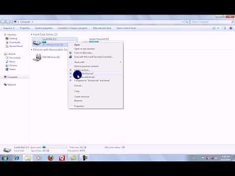 Windows 7 How to compress files and folders