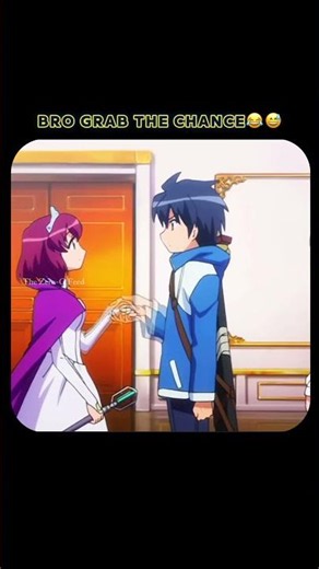 Bro did NOT hesitate to grab the chance... 😂💀 | Familiar of Zero #shorts