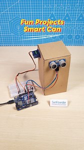 Smart Trash Can Prototype - Arduino Project for Beginners ️ OpenSource Today  Interested in building this yourself? Comment below  or message me  for the tutorial! | SunFounder OpenSource | Facebook