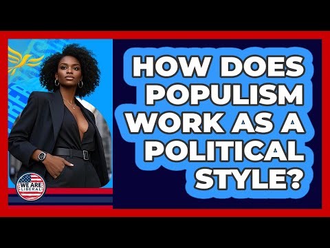 How Does Populism Work As A Political Style? - We Are Liberal