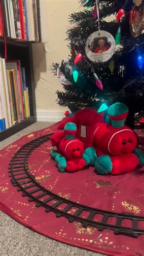 Zoo Train Adventures on Instagram: "My customer Casey Jr. Circus train under my mini tree downstairs! #caseyjr #caseyjunior #circustrain #dumbo #disneytrain #disneyrailroad #fantasyland #disneyland #oscale #oscaletrains #oscaletrains #ogauge #ogaugetrain #modeltrain #modelrailroad #modelrailway #miniaturetrain #miniaturerailroad #miniaturerailway #toytrain #customtrain #kitbash #kitbashing #zootrainadventures"