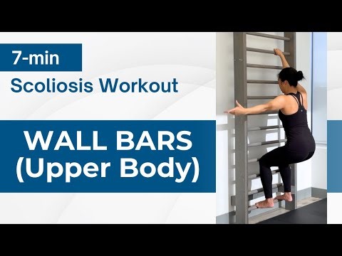 7-Min WALL LADDER Upper Body Strength | Scoliosis & Scheuermann's Kyphosis