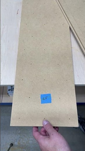 Drilling all the holes for the OneFinity CNC waste board.