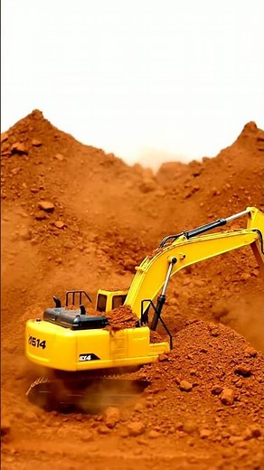RC Excavator Digs Up a Storm! 🚧 Extreme Dirt Moving Action!