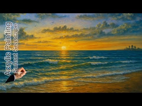 Acrylic painting Seascape Painting Challange