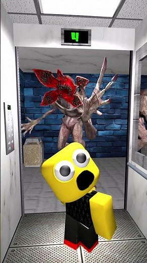 Strange things in the elevator #roblox #animation #99nightintheforest #strangerthings