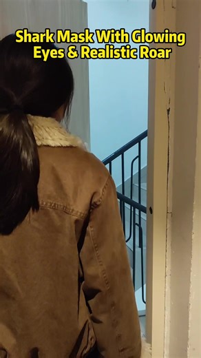 Prank went too far with this roaring, glowing mask. Roommate's reaction was priceless! #Prank #JumpScare #roommatecheck