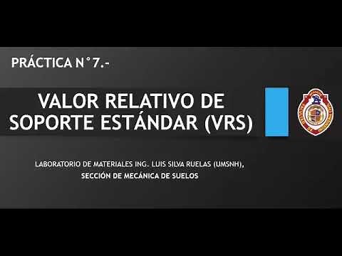 Práctica #7. Valor Relativo de Soporte Estándar (VRS)