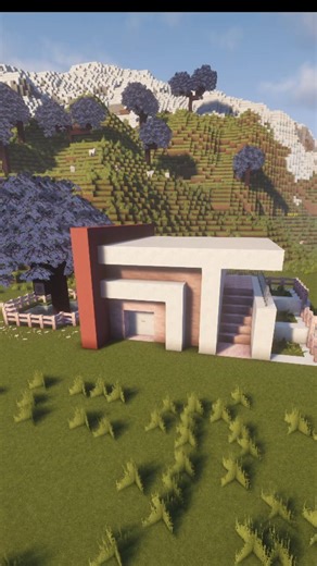 Build this Cute PINK House for your girlfriend! 🏡💗 #shorts #minecraft #pink