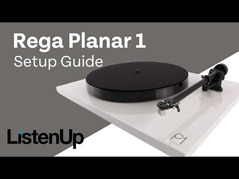 How To Setup Rega Planar 1 Belt-Drive Turntable