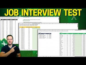 Excel Test for Job Interview | 8 Question Step by Step | File to Download