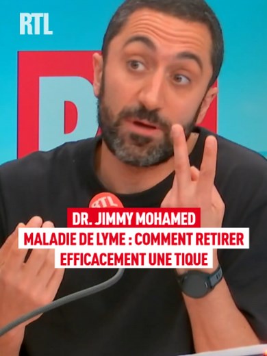Maladie de Lyme : comment retirer efficacement une tique ? Chronique santé du Dr. Jimmy Mohamed à 8h46 dans #RTLMatin du lundi au vendredi autour de Thomas Sotto #jimmymohamed #santé #sinformersurtiktok