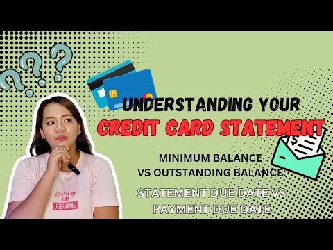 QUICK GUIDE | UNDERSTANDING YOUR CREDIT CARD STATEMENT