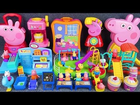 10 Minutes Satisfying with Unboxing Peppa Pig Classroom & Phone Toys Set Review ASMR