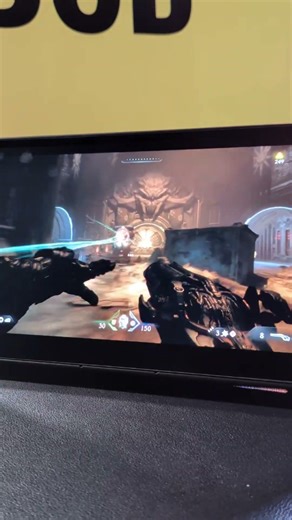 The Future of Handheld: DOOM + GFN + Path Tracing #doomthedarkage #pathtracing #legiongo2 #nvidia